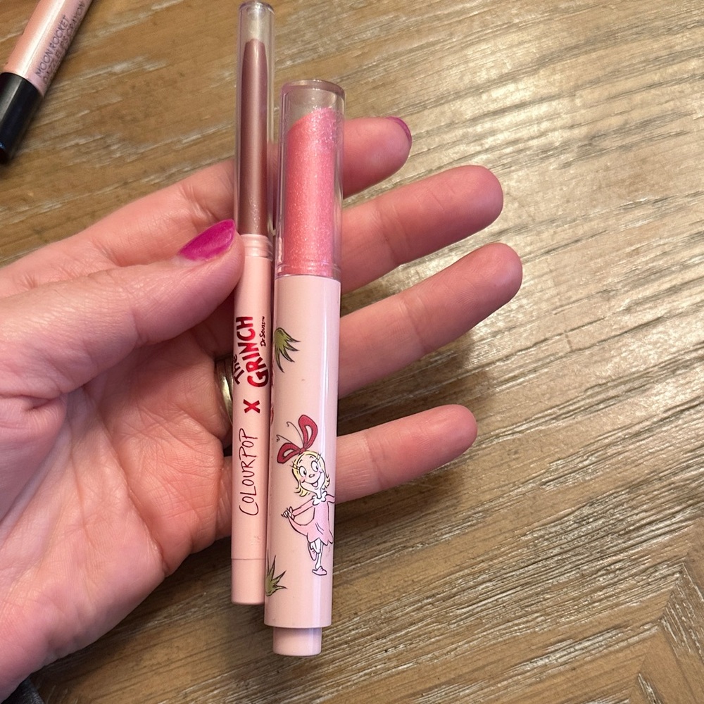 ColourPop x Grinch Pink Lip Gloss and Balm Set